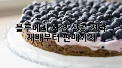 블루베리 사업 성공 전략: 재배부터 판매까지