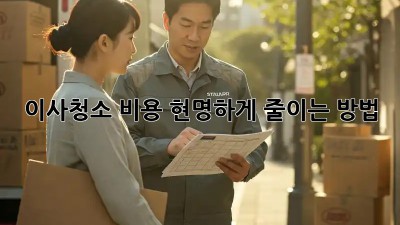 이사청소 비용, 현명하게 줄이는 방법!